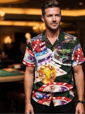SUPREME Casino Rayon Camp Shirt Dice